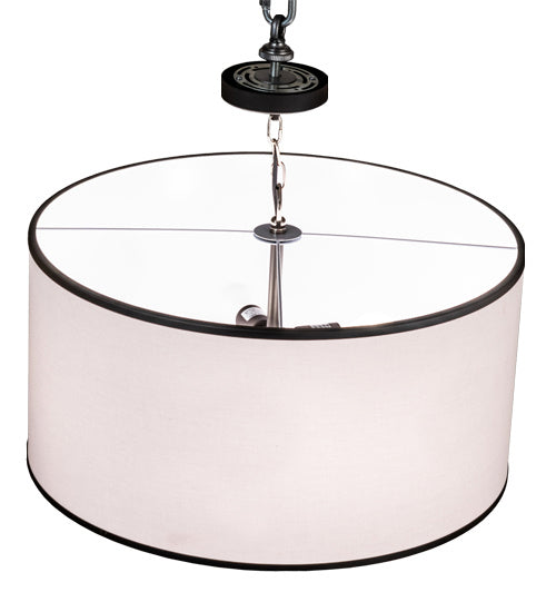 Meyda Tiffany Cilindro Textrene 235928 Pendant Light - Polished Nickel