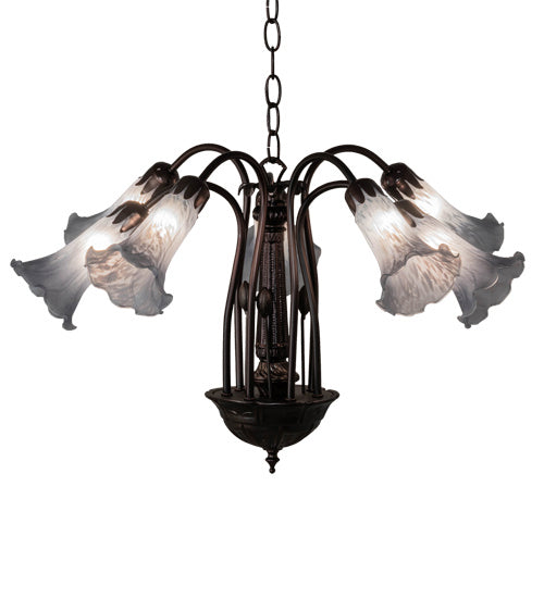 Meyda Tiffany Tiffany Pond Lily 236535 Chandelier Light - Mahogany Bronze