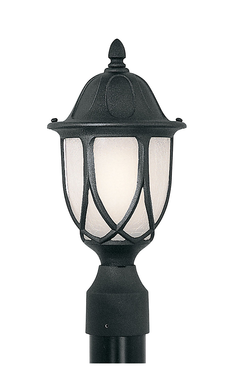 Designers Fountain 2866-BK Capella One Light Post Lantern Outdoor Black