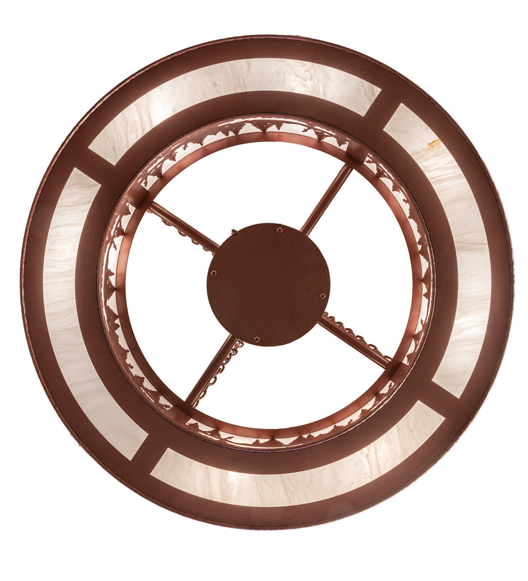 Meyda Tiffany Elk At Dusk 238683 Pendant Light - Rust