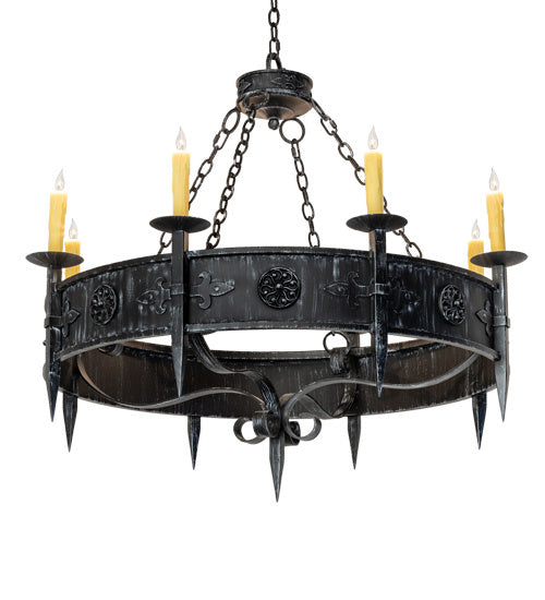 Meyda Tiffany Calandra 239061 Chandelier Light - Wrought Iron