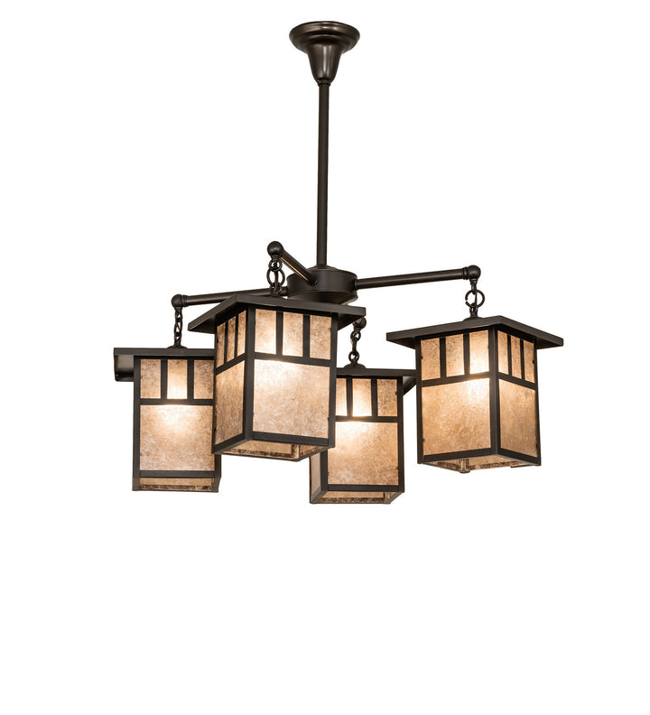 Meyda Tiffany Hyde Park 239358 Chandelier Light - Craftsman Brown