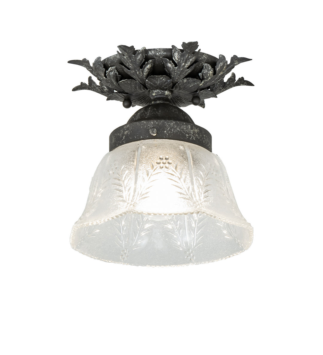 Meyda Tiffany Fancy Floral 239955 Ceiling Light - Pewter,Antique