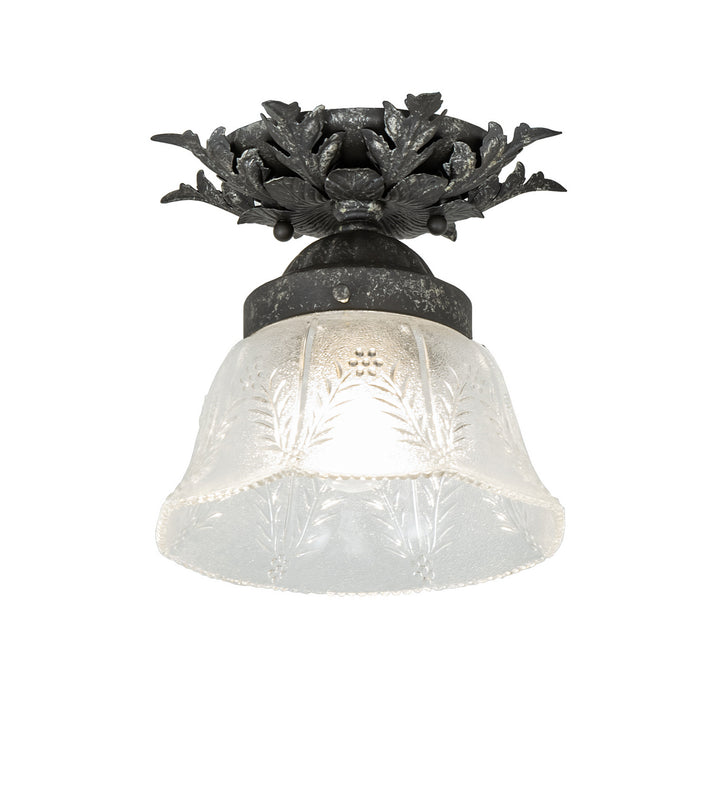 Meyda Tiffany Fancy Floral 239955 Ceiling Light - Pewter,Antique