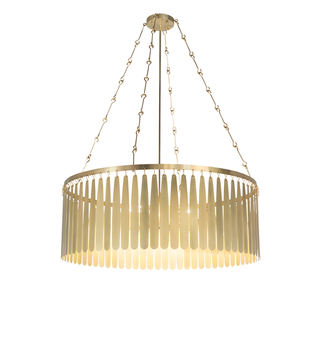 Meyda Tiffany Lighting 240187 Gibson Eight Light Chandelier Decor Brass