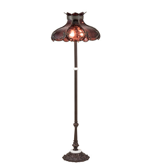 Meyda Tiffany Lighting 240286 Elizabeth Three Light Floor Lamp Lamp Bronze / Dark