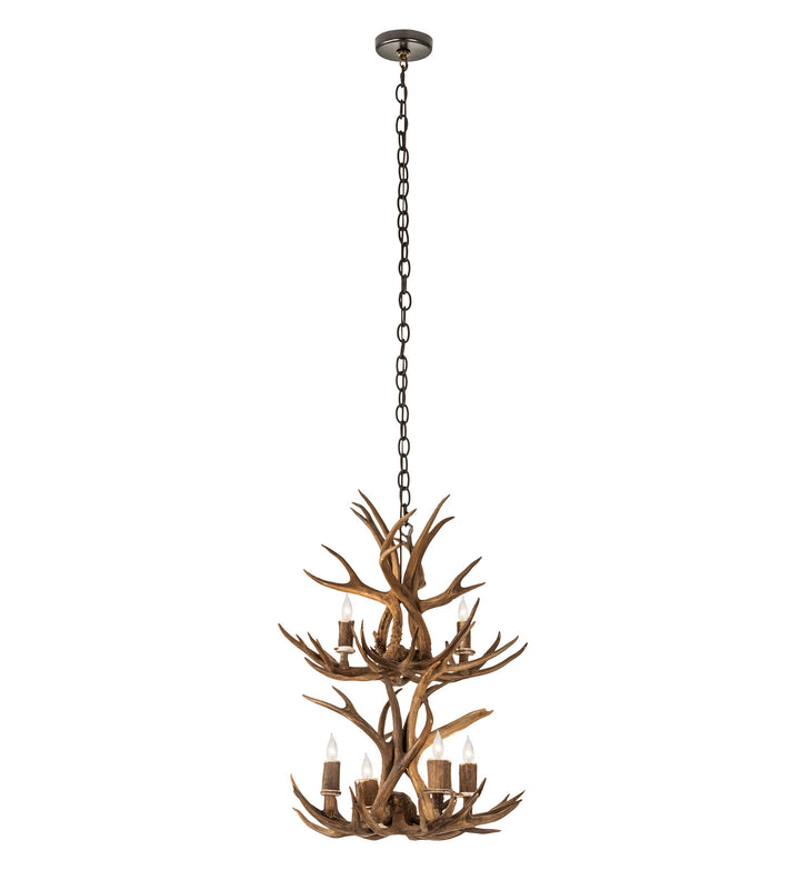 Meyda Tiffany Antlers 240289 Chandelier Light - Antique Copper