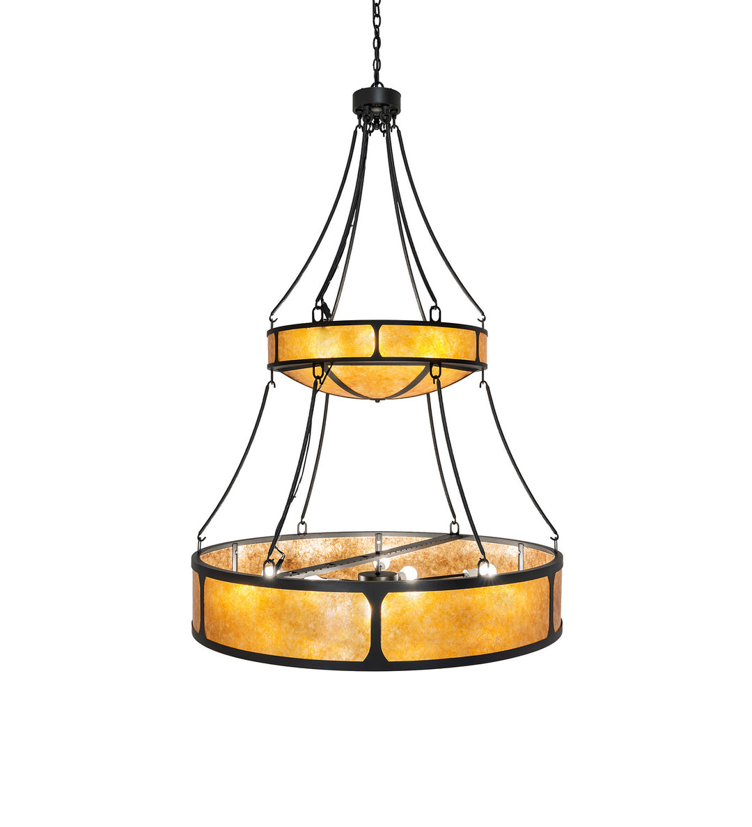 Meyda Tiffany Kleba 240509 Chandelier Light - Wrought Iron