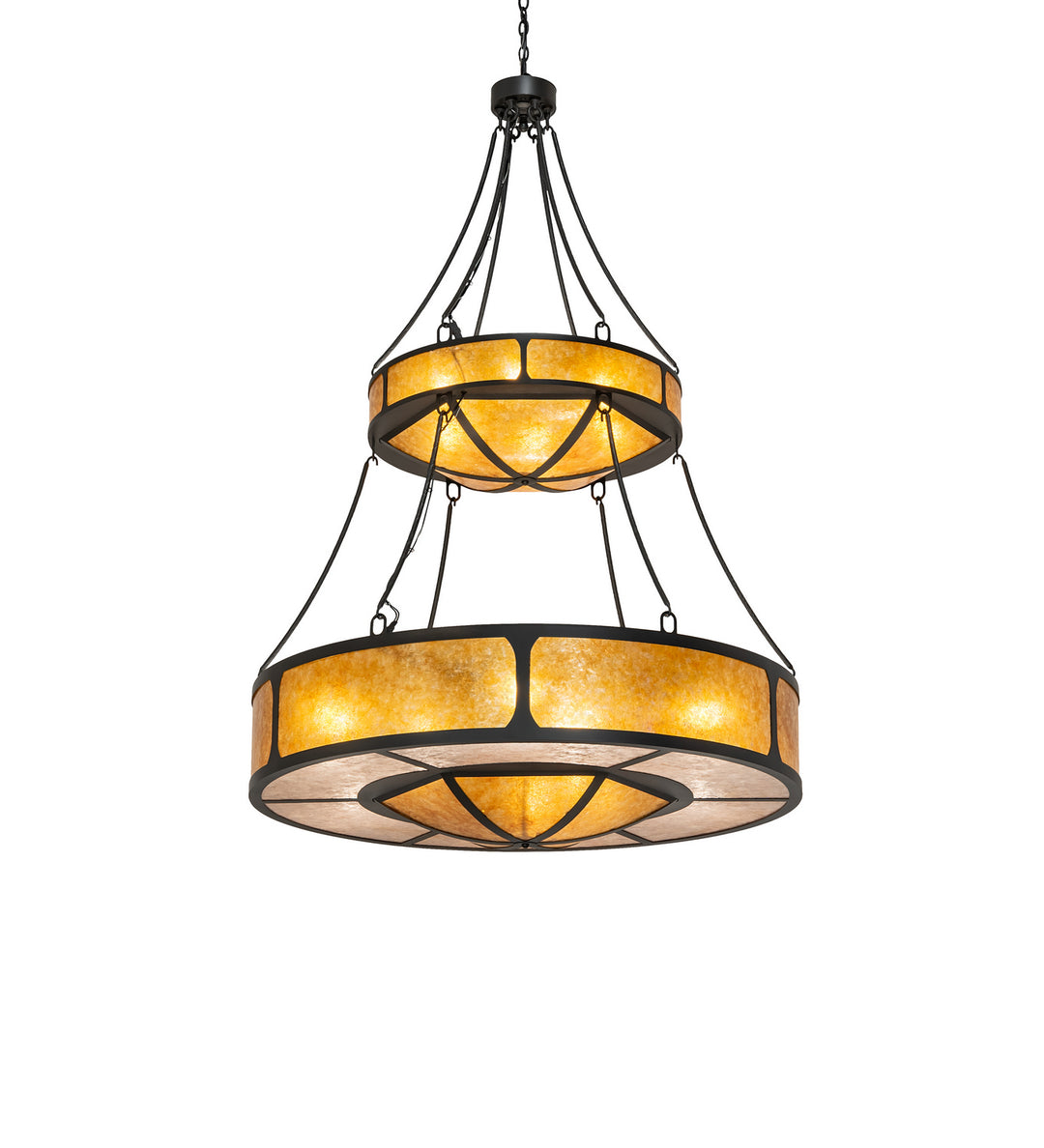Meyda Tiffany Kleba 240509 Chandelier Light - Wrought Iron