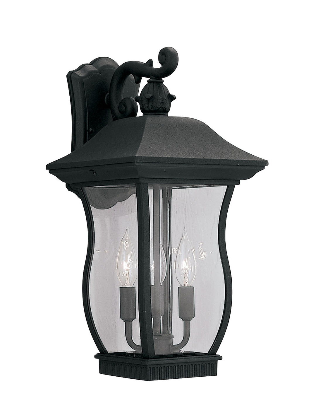 Designers Fountain 2722-BK Chelsea Three Light Wall Lantern Outdoor Black