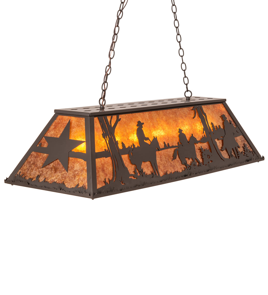 Meyda Tiffany Ranch And Star 241153 Pendant Light - Timeless Bronze