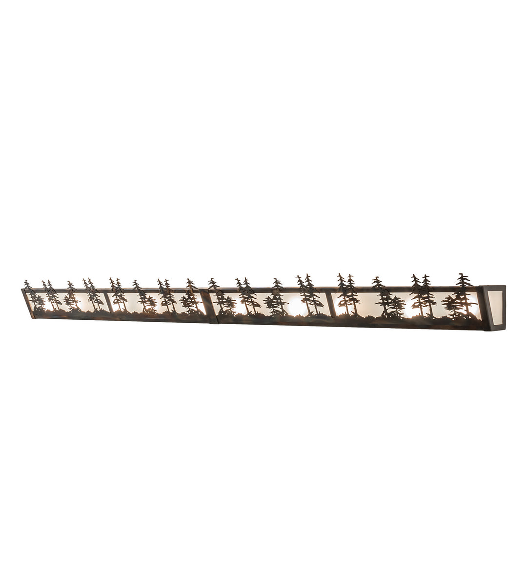 Meyda Tiffany Tall Pines 241262 Bath Vanity Light 72 in. wide - Antique Copper