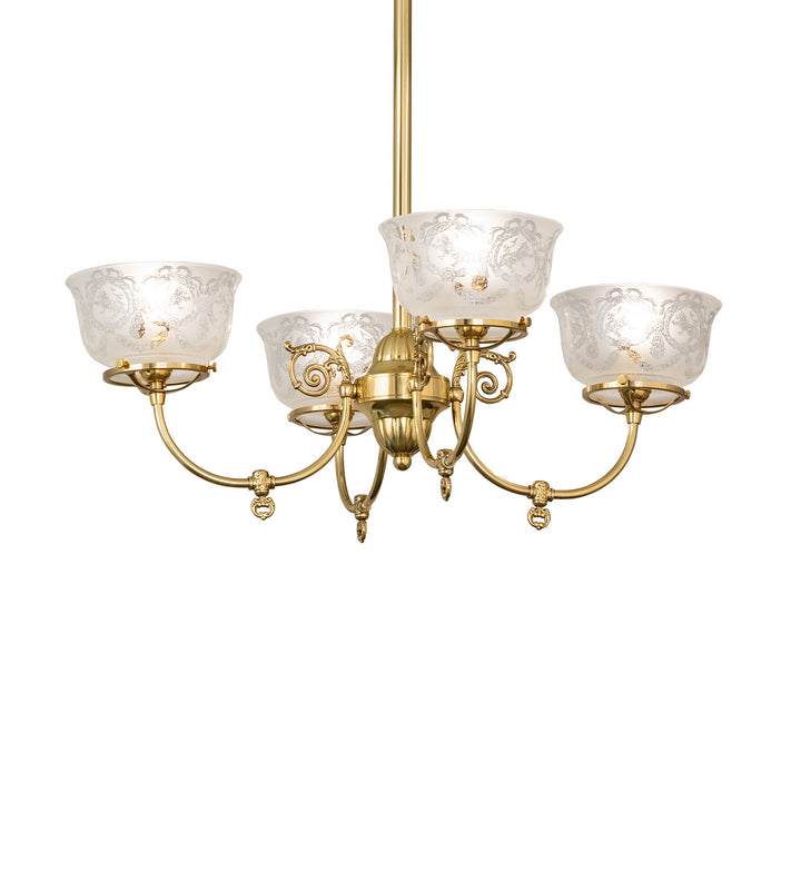 Meyda Tiffany Revival 241993 Chandelier Light - Polished Brass