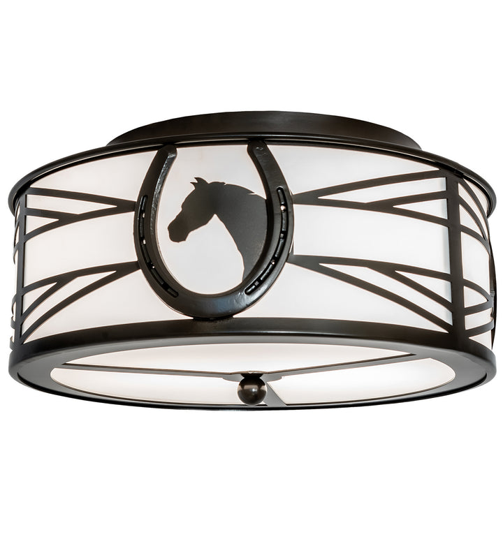 Meyda Tiffany Horseshoe 242550 Ceiling Light - Timeless Bronze
