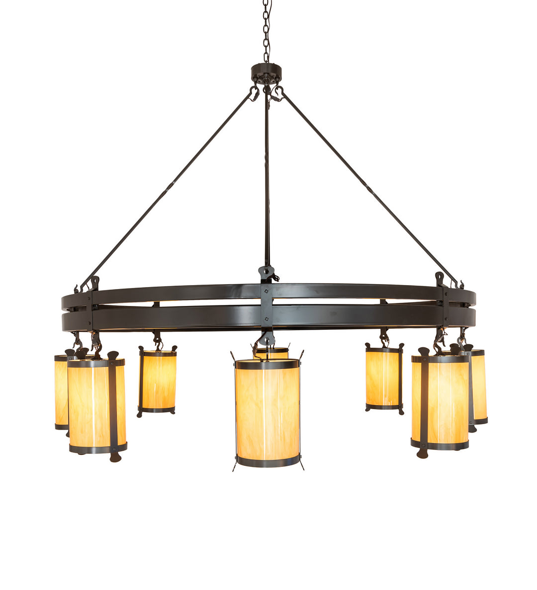 Meyda Tiffany Beartooth 243019 Chandelier Light - Timeless Bronze