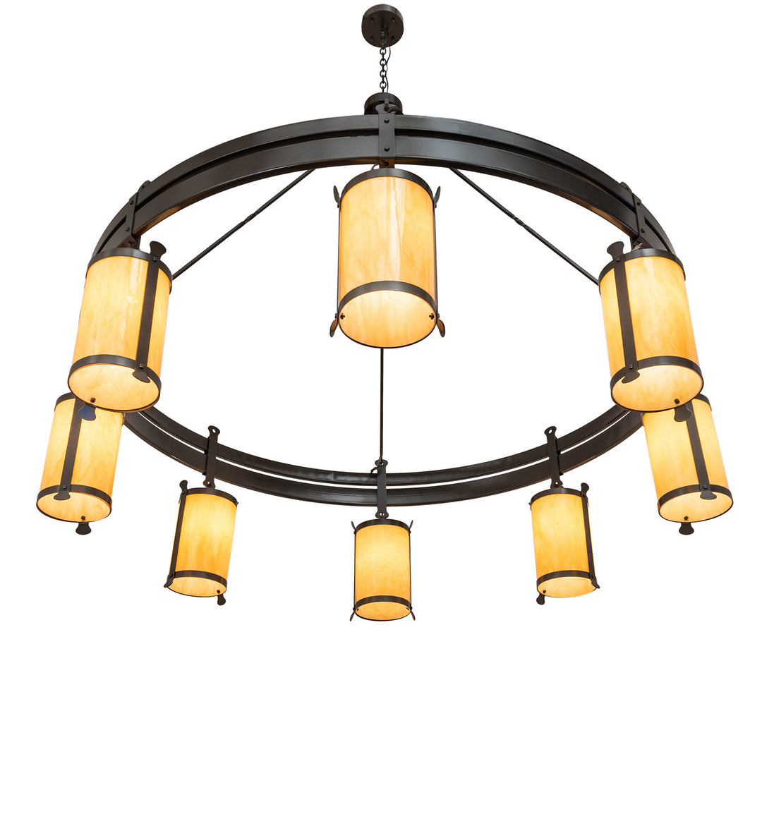 Meyda Tiffany Beartooth 243019 Chandelier Light - Timeless Bronze