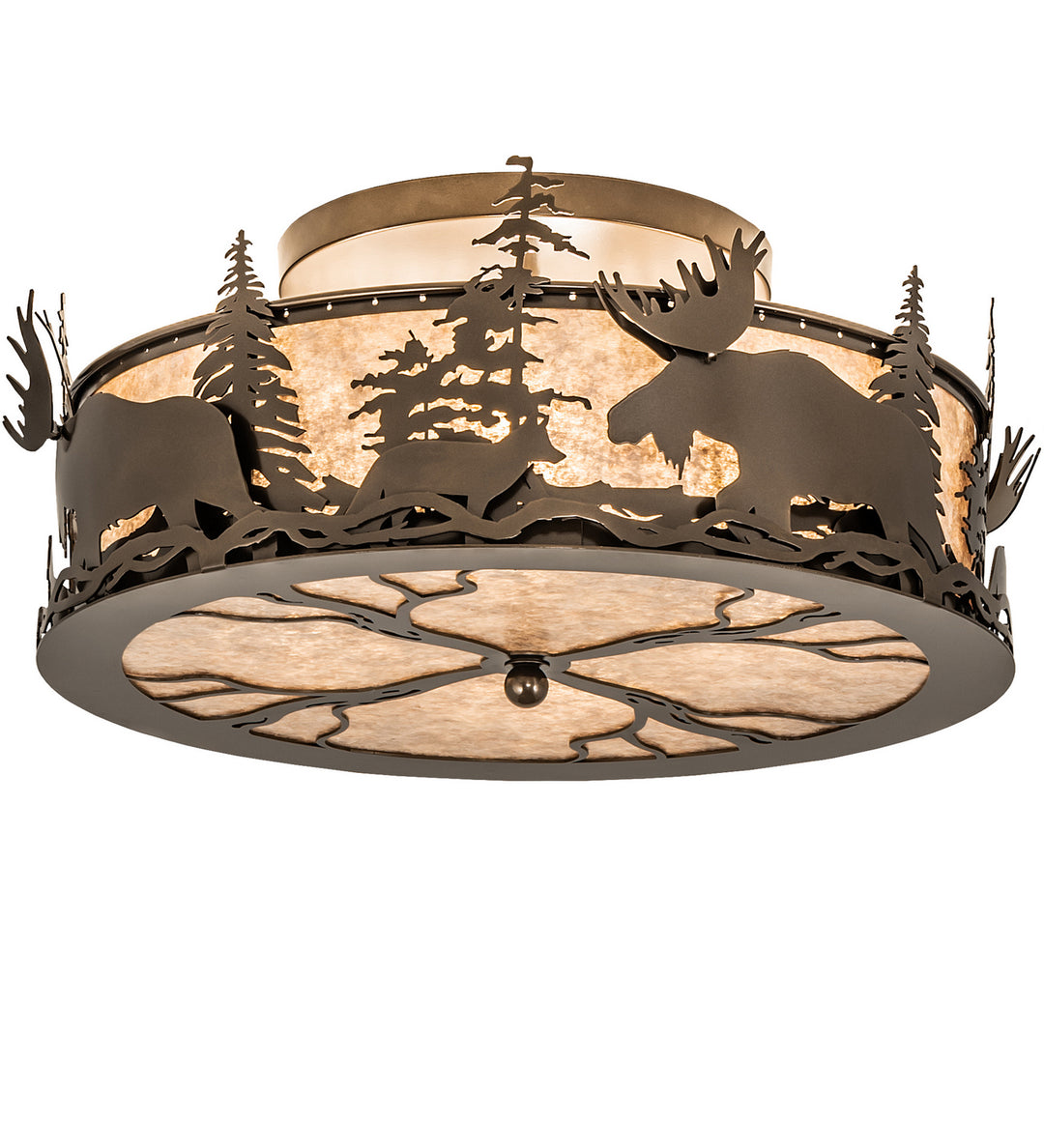 Meyda Tiffany Moose & Fox 243425 Ceiling Light - Bronze