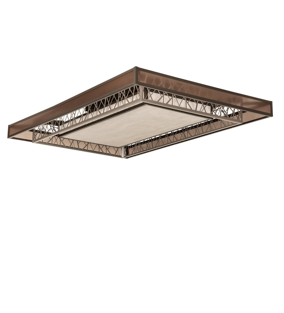 Meyda Tiffany Quadrato 244290 Ceiling Light - Nickel,Timeless Bronze