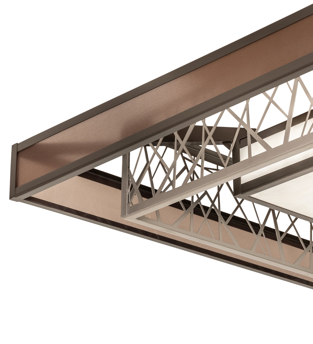 Meyda Tiffany Quadrato 244290 Ceiling Light - Nickel,Timeless Bronze