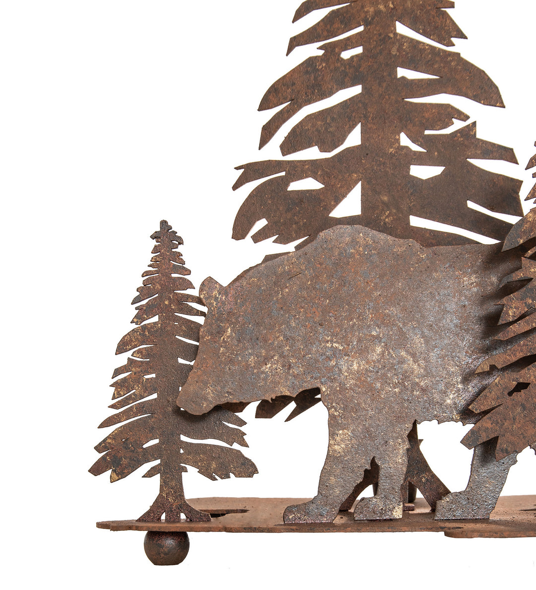 Meyda Tiffany Lighting 244667 Lone Bear Two Light Table Lamp Lamp Bronze / Dark