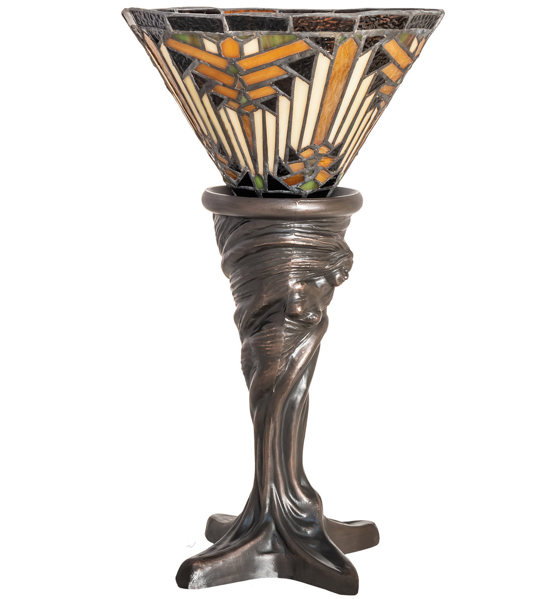 Meyda Tiffany Lighting 244882 Nuevo Mission One Light Mini Lamp Lamp Bronze / Dark