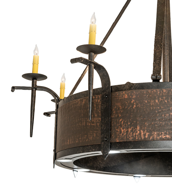 Meyda Tiffany Costello 244936 Chandelier Light - Copper