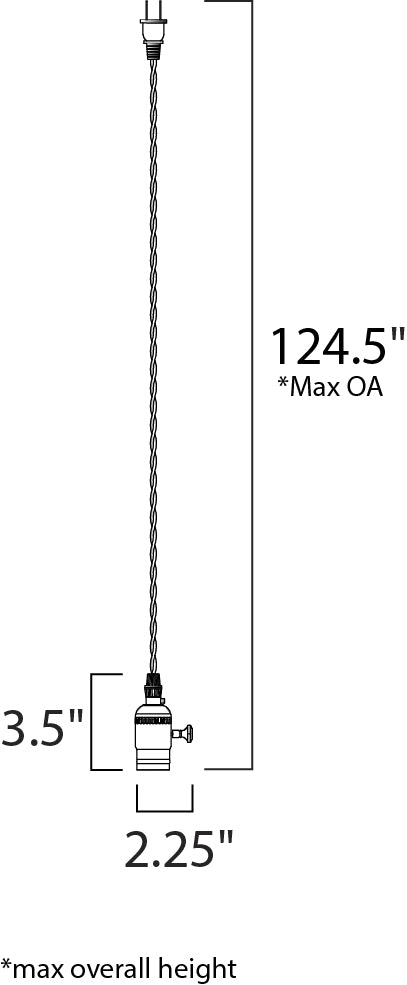 Maxim Lighting 12120BKAB  Early Electric Utility Light Black / Antique Brass