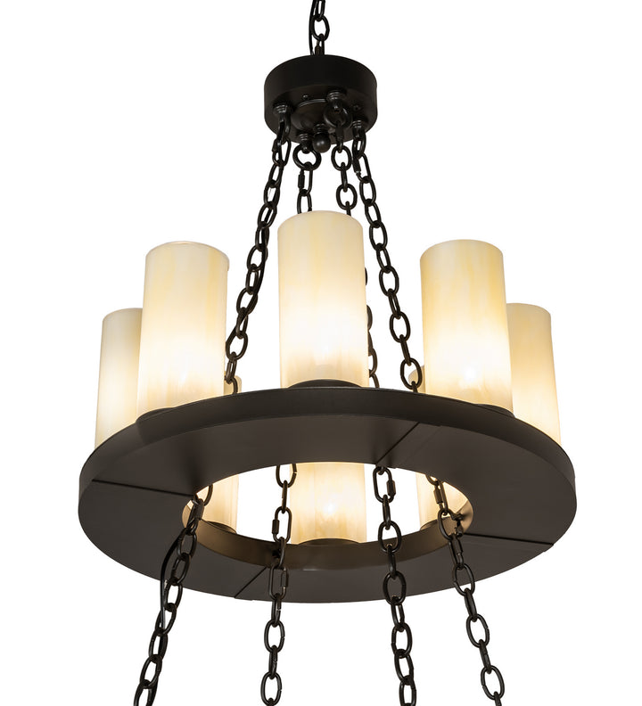Meyda Tiffany Loxley 245153 Chandelier Light - Wrought Iron