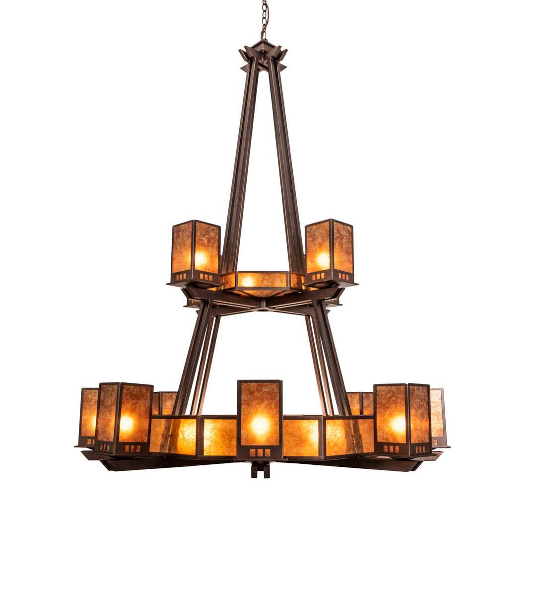 Meyda Tiffany Avondale 245173 Chandelier Light - Mahogany Bronze