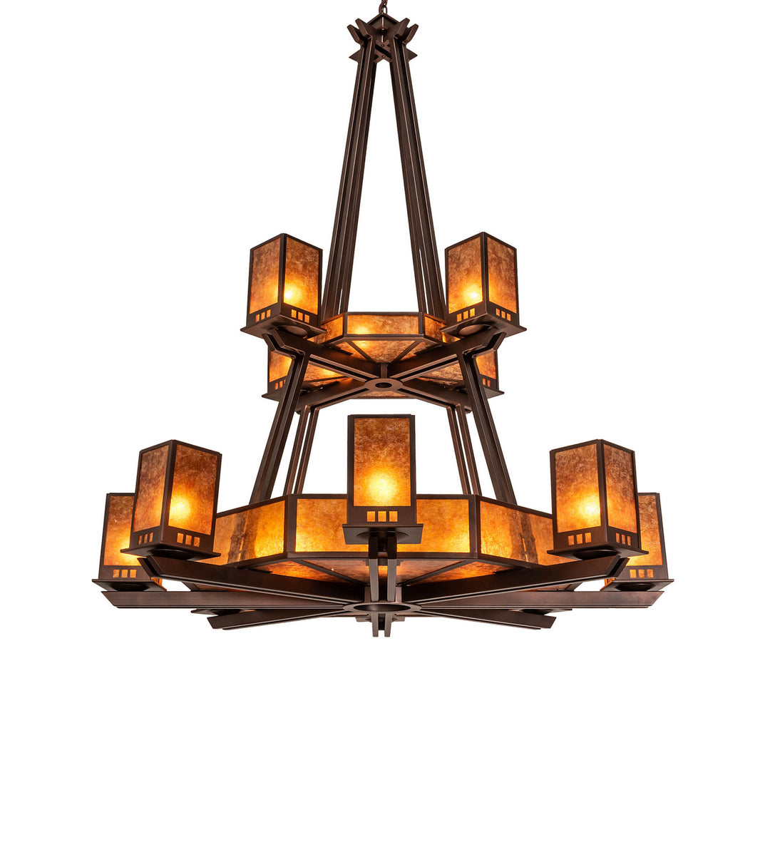 Meyda Tiffany Avondale 245173 Chandelier Light - Mahogany Bronze