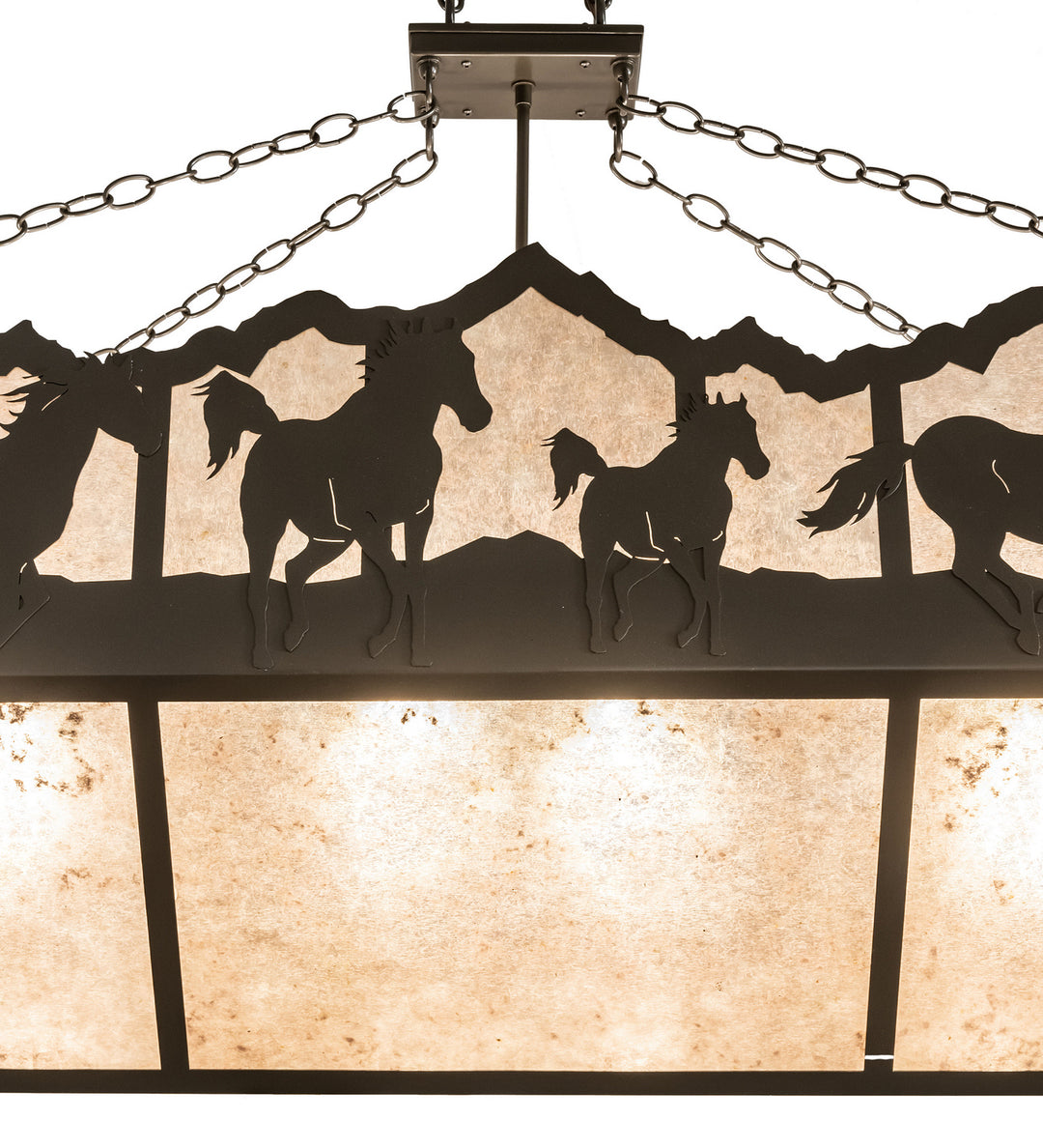 Meyda Tiffany Running Horses 245402 Pendant Light - Timeless Bronze