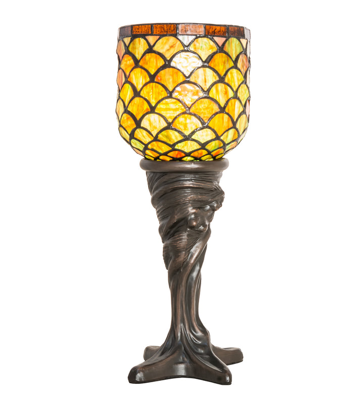 Meyda Tiffany Lighting 245422 Acorn One Light Mini Lamp Lamp Bronze / Dark