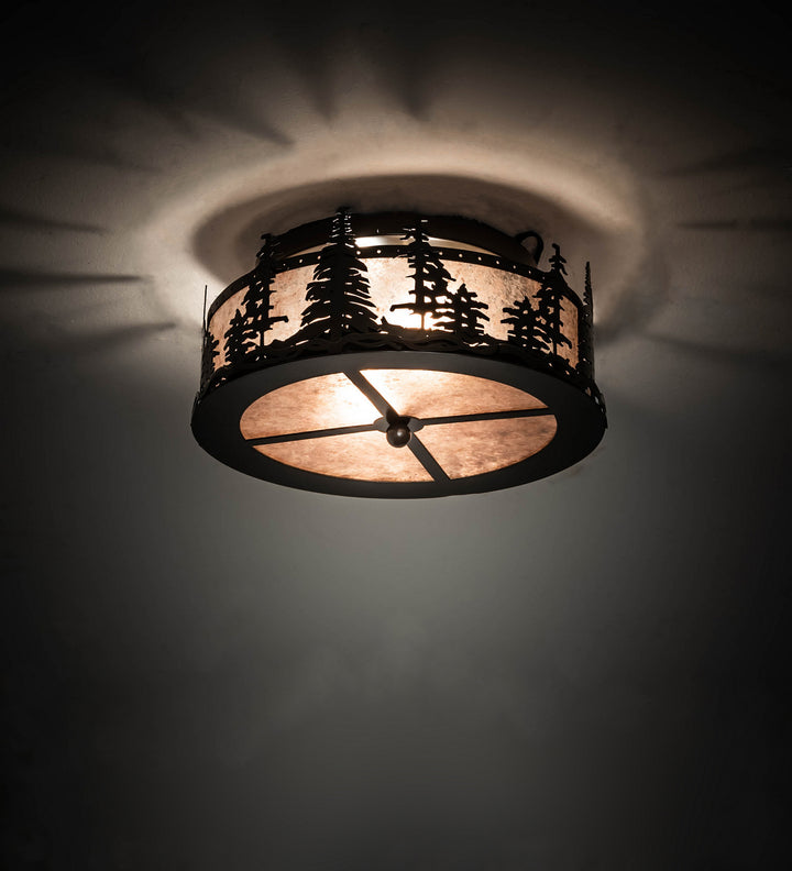 Meyda Tiffany Tall Pines 245545 Ceiling Light - Timeless Bronze