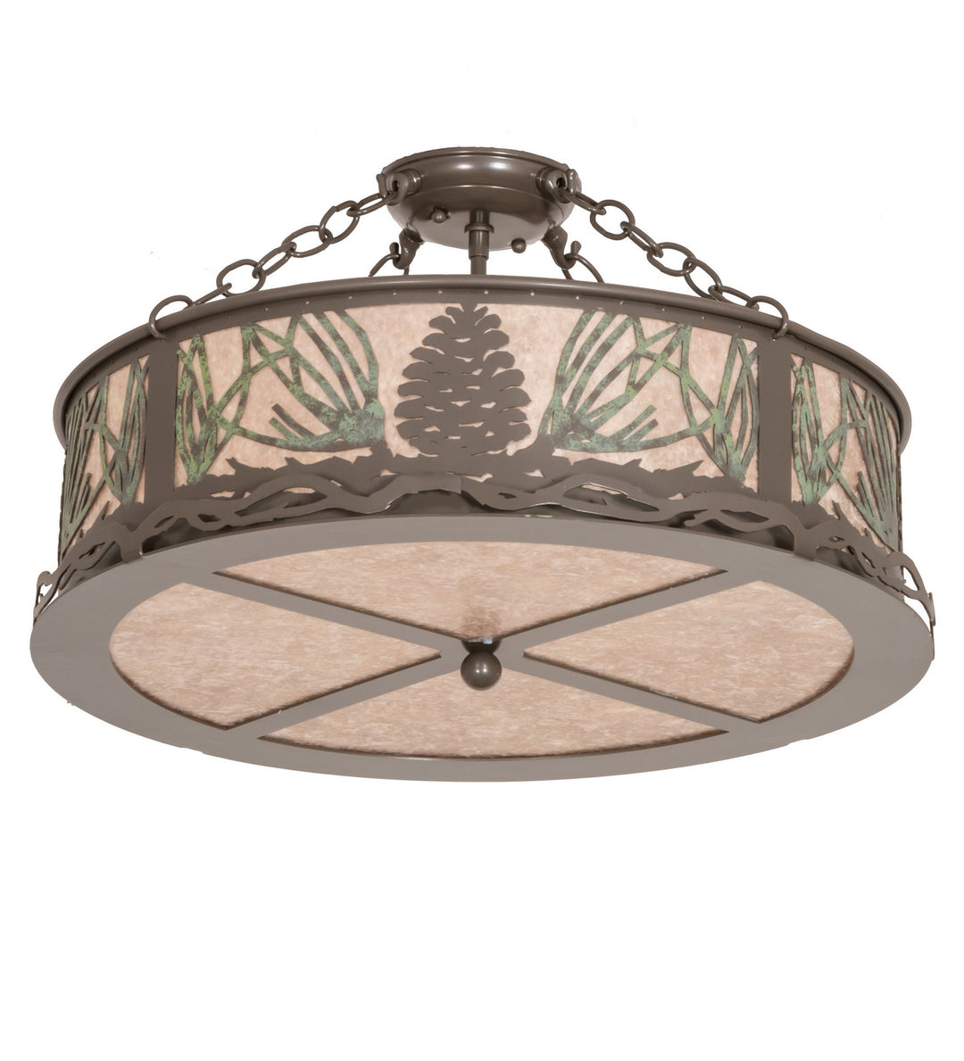 Meyda Tiffany Mountain Pine 245572 Ceiling Light - Timeless Bronze