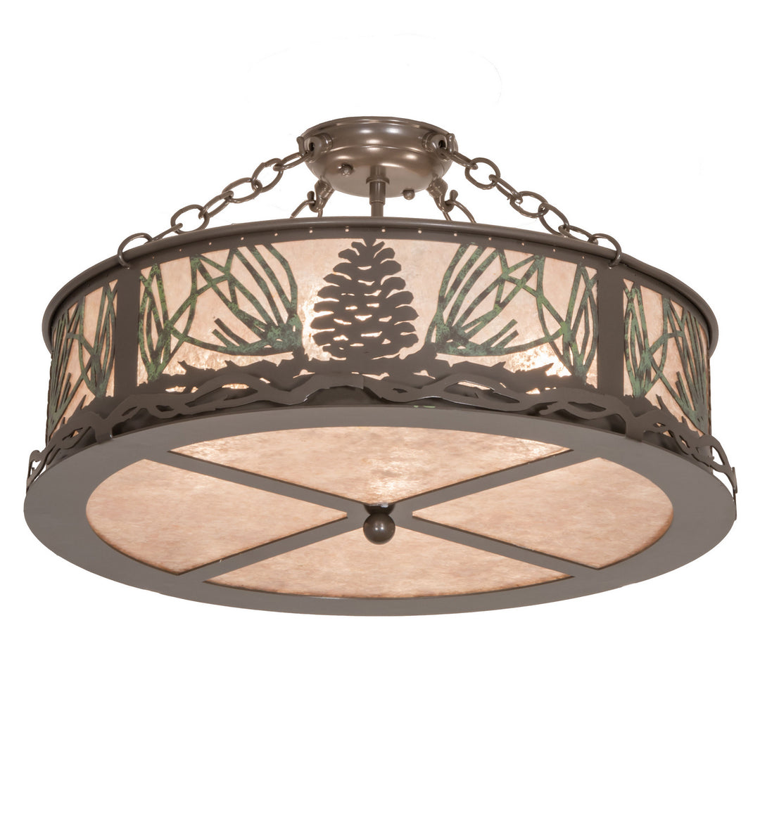 Meyda Tiffany Mountain Pine 245572 Ceiling Light - Timeless Bronze