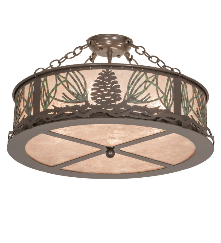 Meyda Tiffany Mountain Pine 245572 Ceiling Light - Timeless Bronze