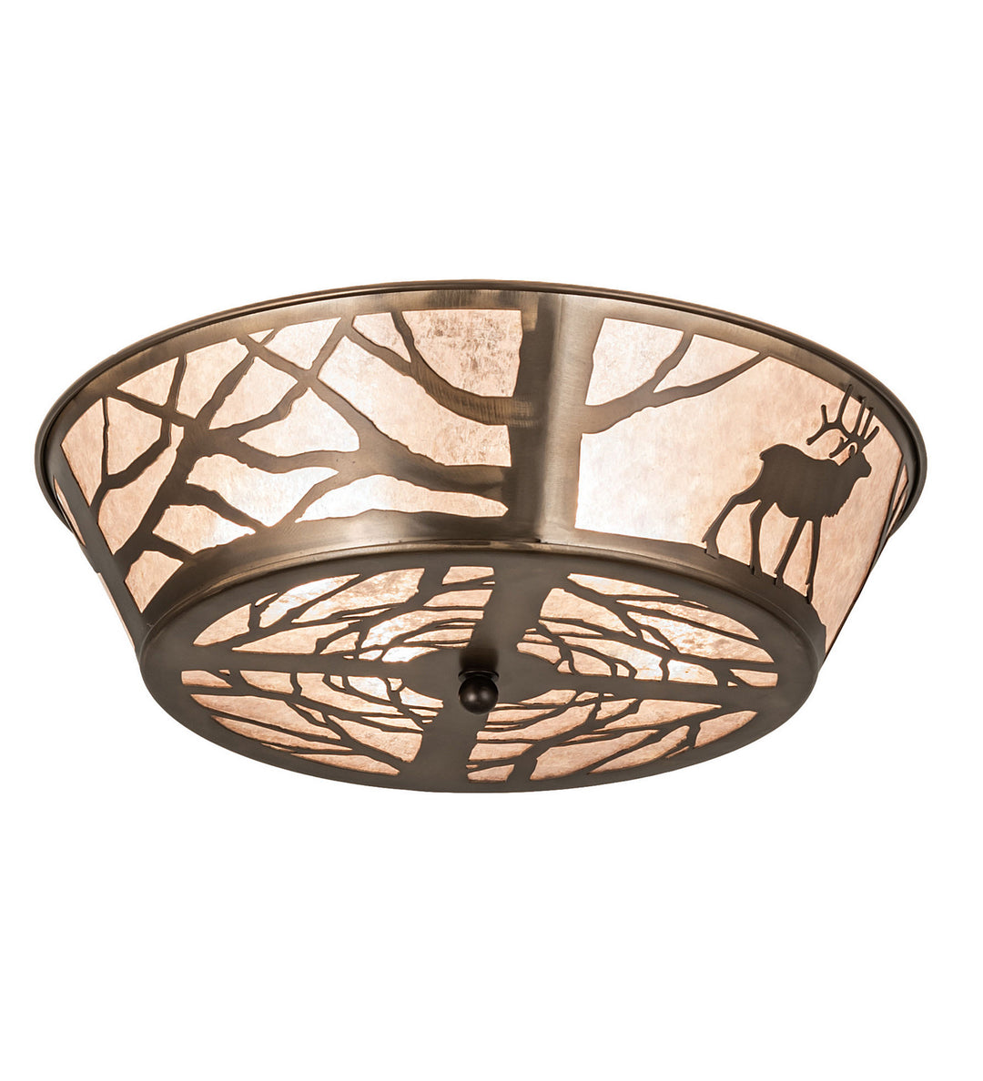 Meyda Tiffany Elk On The Loose 245629 Ceiling Light - Antique Copper