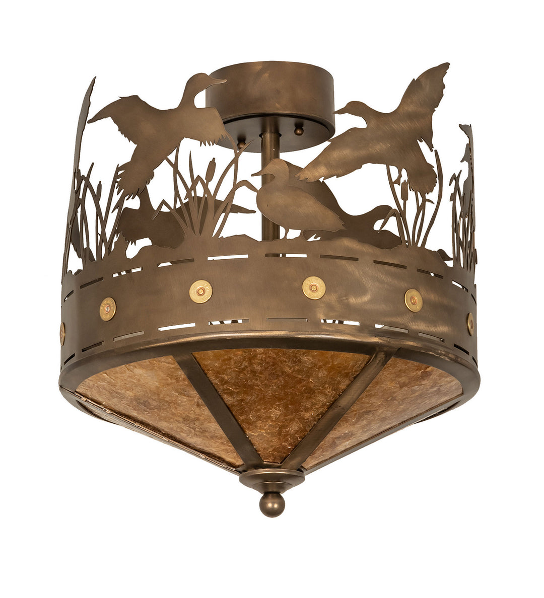 Meyda Tiffany Ducks In Flight 246225 Ceiling Light - Antique Copper