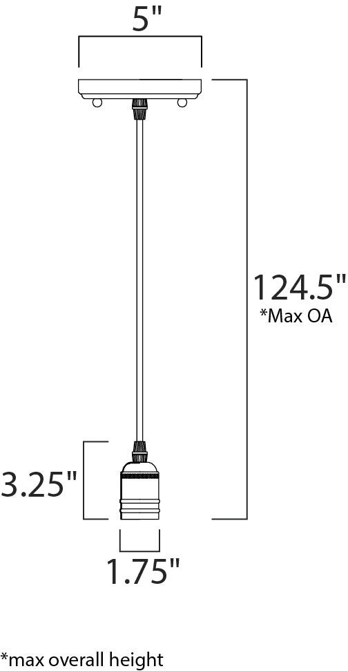 Maxim Early Electric 12121BKAB Pendant Light - Black / Antique Brass