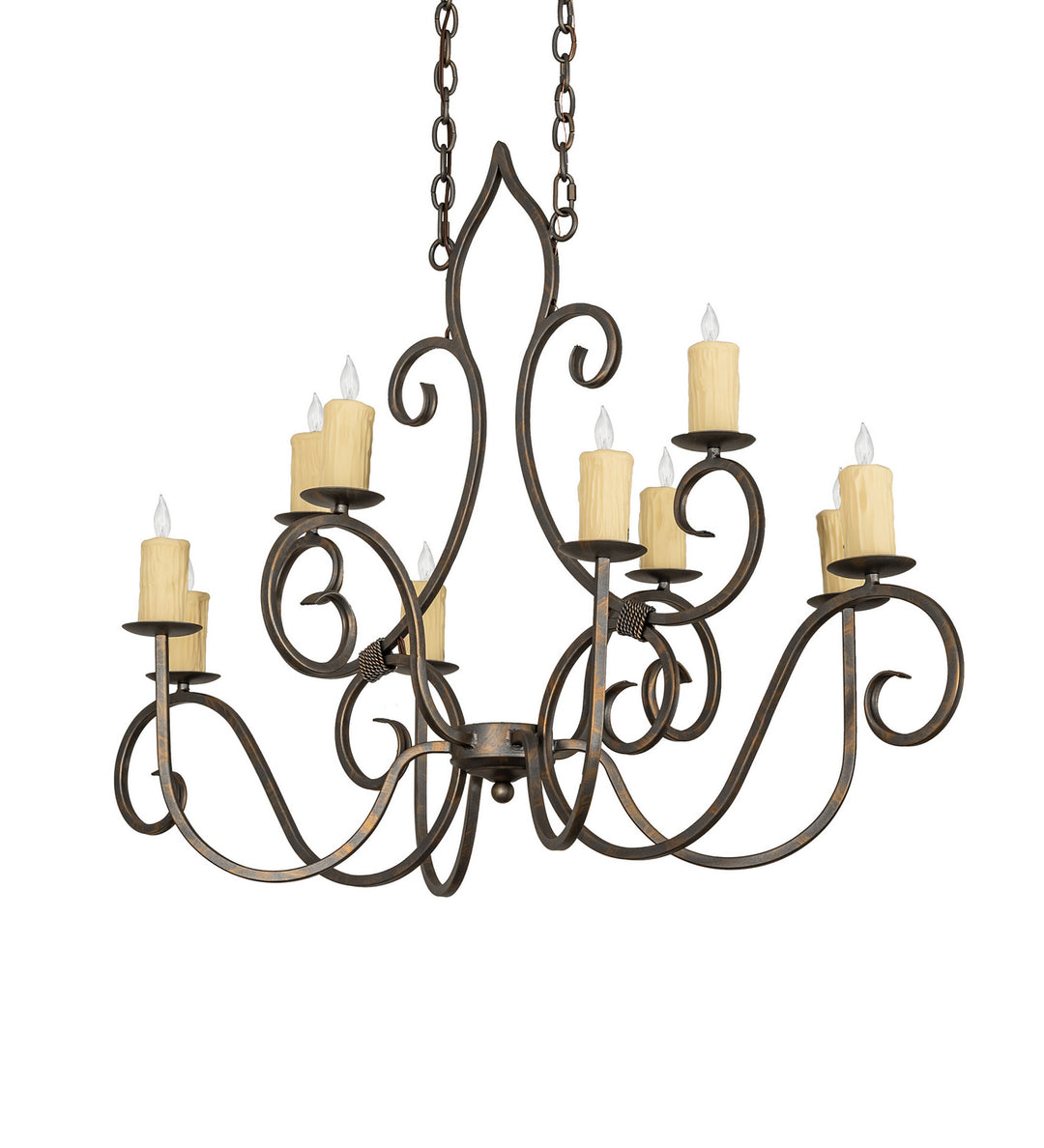 Meyda Tiffany Clifton 247230 Chandelier Light - French Bronzed