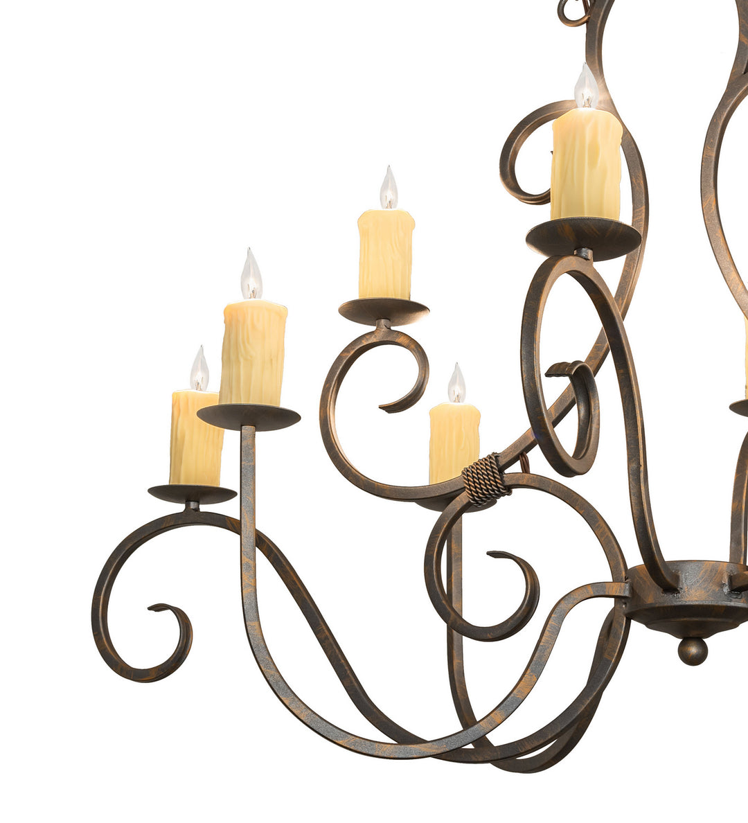 Meyda Tiffany Clifton 247230 Chandelier Light - French Bronzed
