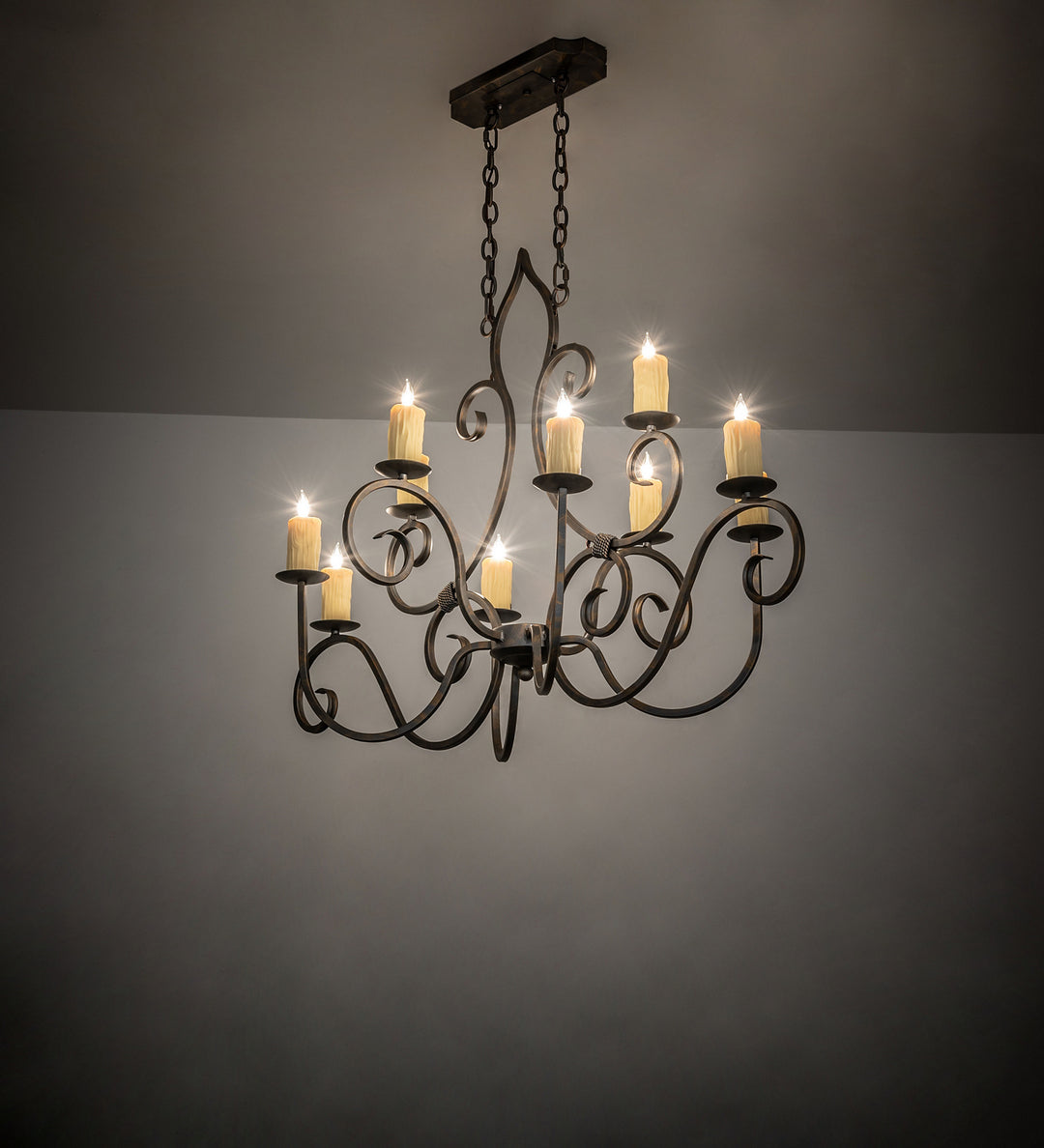 Meyda Tiffany Clifton 247230 Chandelier Light - French Bronzed