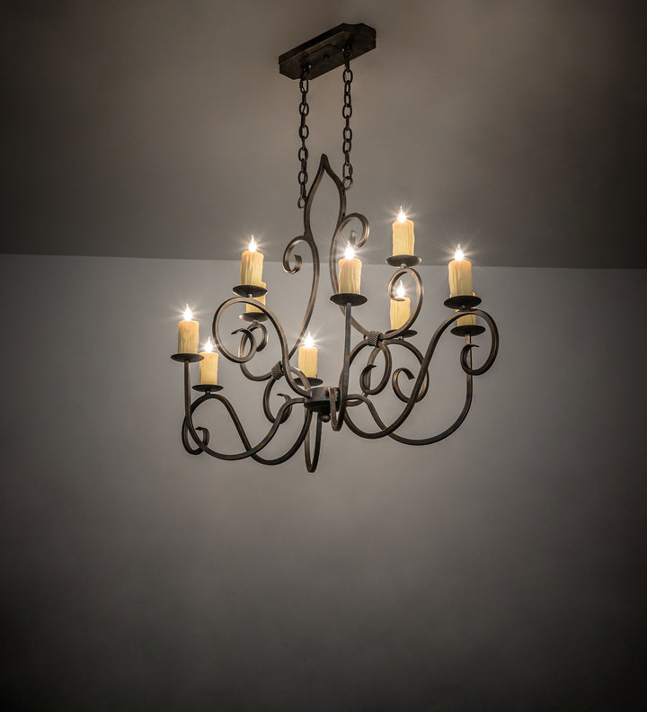 Meyda Tiffany Clifton 247230 Chandelier Light - French Bronzed