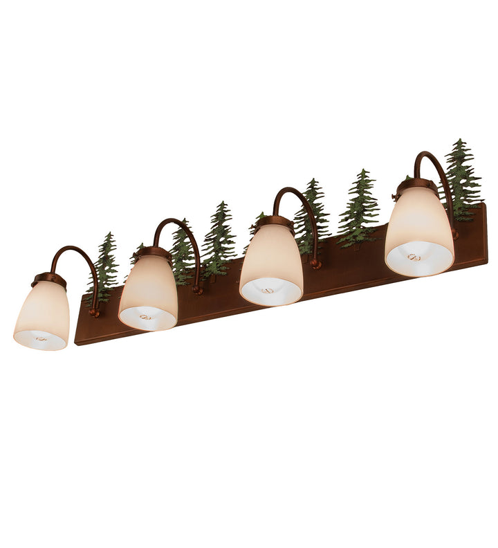 Meyda Tiffany Tall Pines 247393 Bath Vanity Light 34 in. wide - Vintage Copper