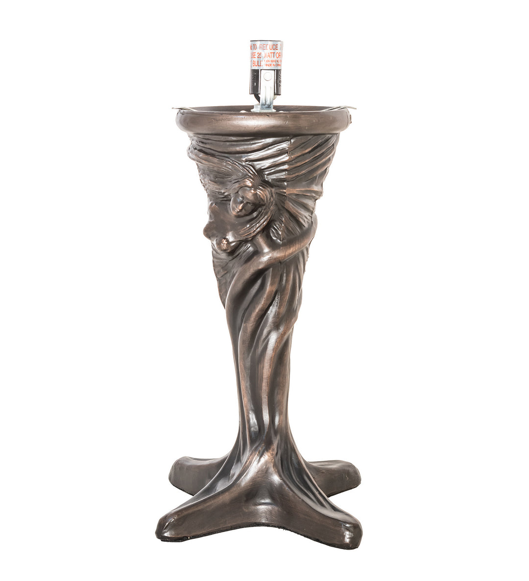 Meyda Tiffany Lighting 247501 Tiffany Poinsettia One Light Mini Lamp Lamp Bronze / Dark