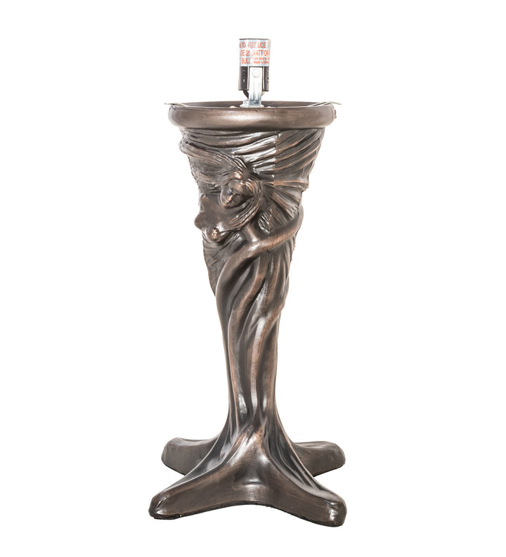 Meyda Tiffany Lighting 247501 Tiffany Poinsettia One Light Mini Lamp Lamp Bronze / Dark