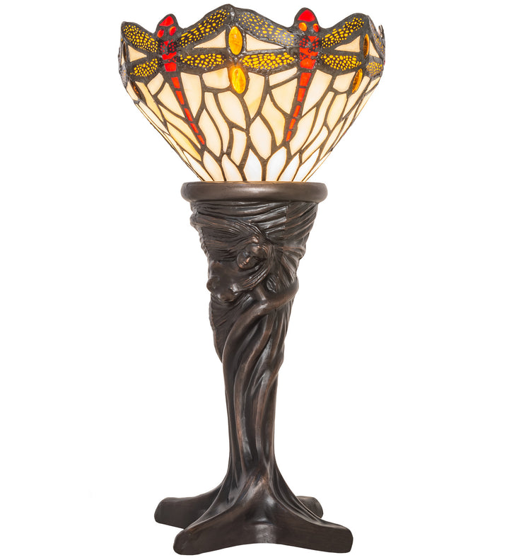Meyda Tiffany Lighting 247528 Tiffany Hanginghead Dragonfly One Light Mini Lamp Lamp Bronze / Dark