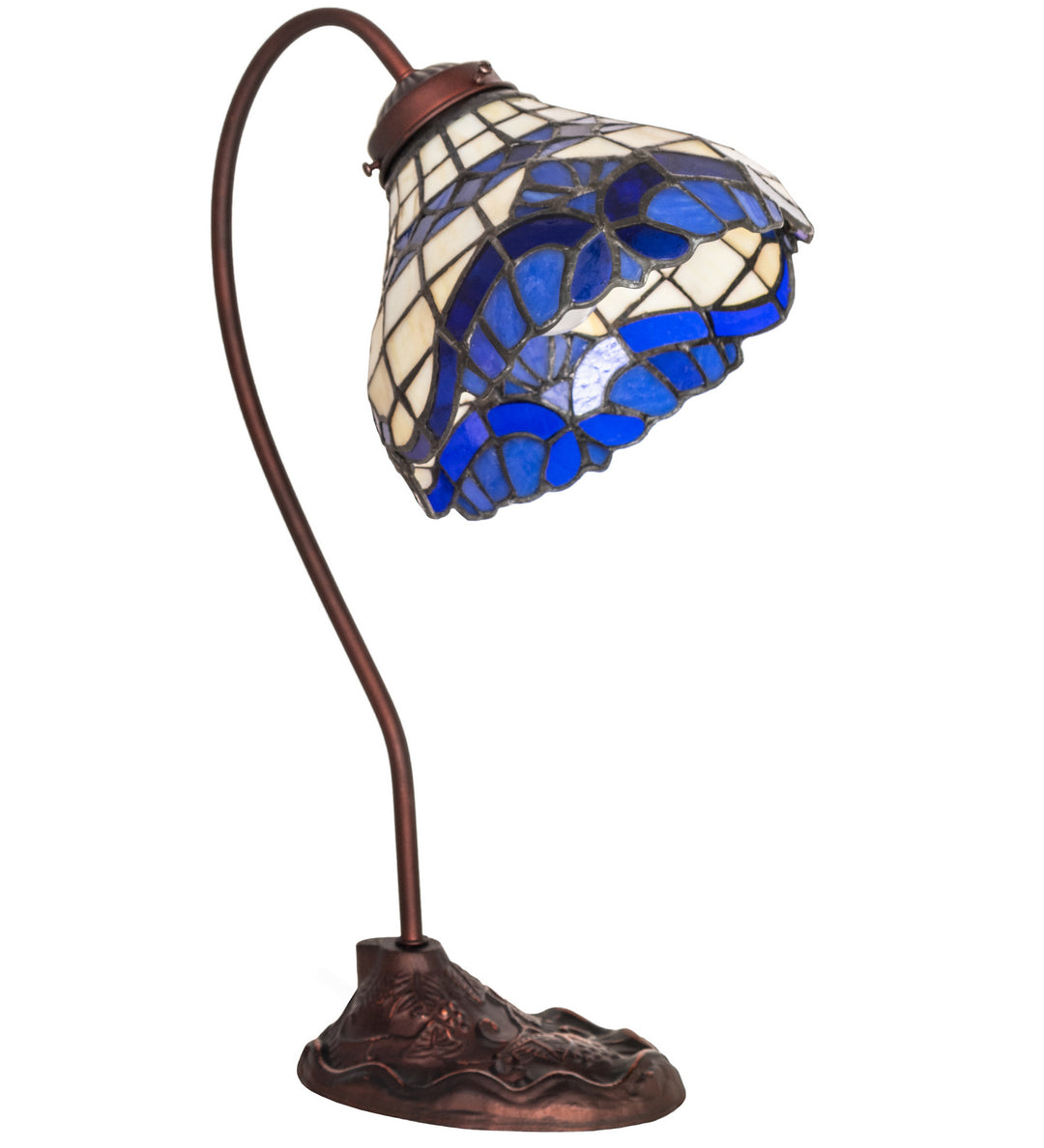 Meyda Tiffany Lighting 247795 Baroque One Light Desk Lamp Lamp Bronze / Dark