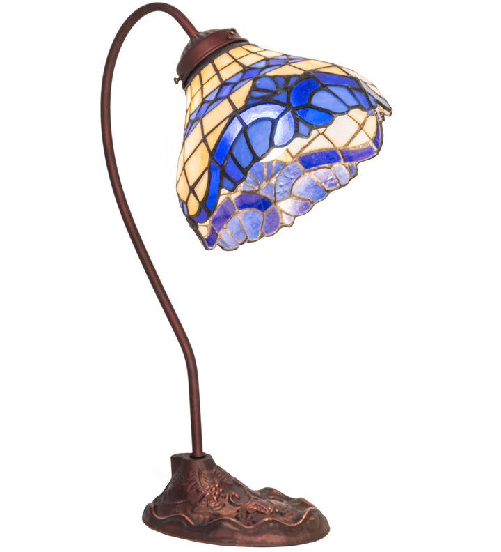 Meyda Tiffany Lighting 247795 Baroque One Light Desk Lamp Lamp Bronze / Dark