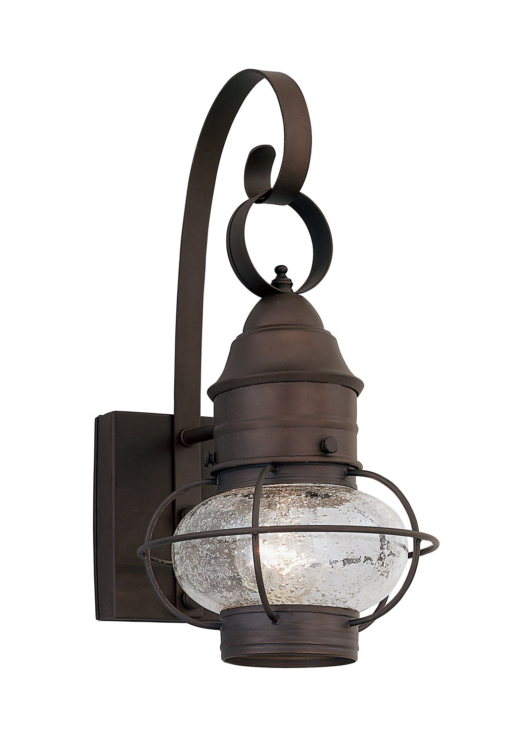 Designers Fountain 1751-RT Nantucket One Light Wall Lantern Outdoor Bronze / Dark